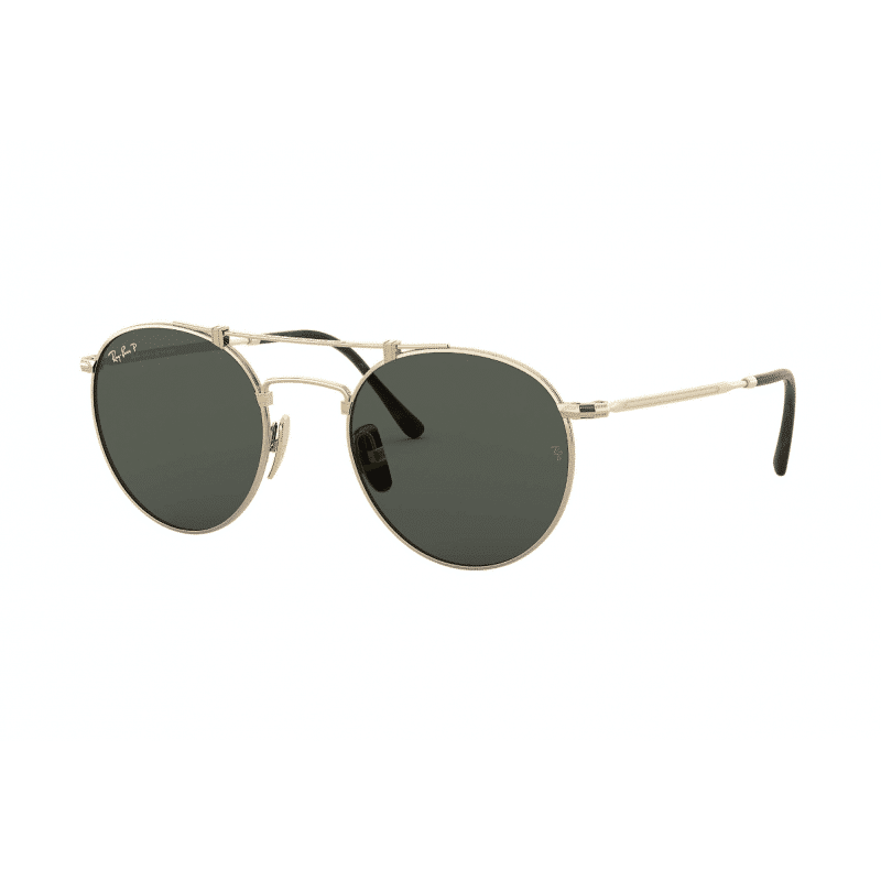 Lentes de sol RB8147M 9143 Round Titanium Dorado G-15 Polarizado imagen 1
