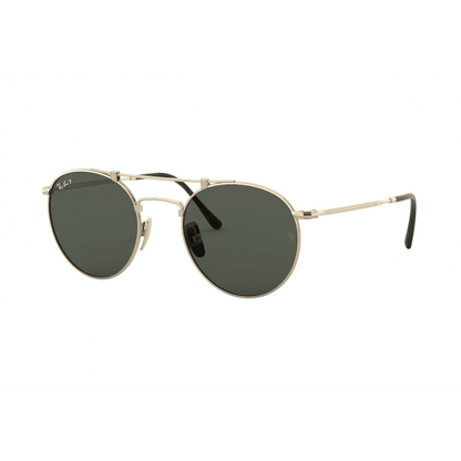 Lentes de sol RB8147M 9143 Round Titanium Dorado G-15 Polarizado imagen 1