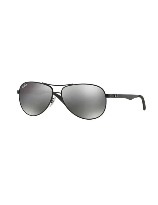 Lentes de sol RB8313 002/K7 Aviator Fibra de Carbono Plata Espejo