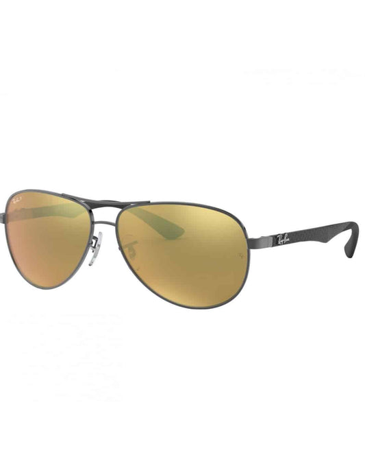 Lentes de sol RB8313 004/N3 Aviator Fibra de Carbono Dorado Espejo
